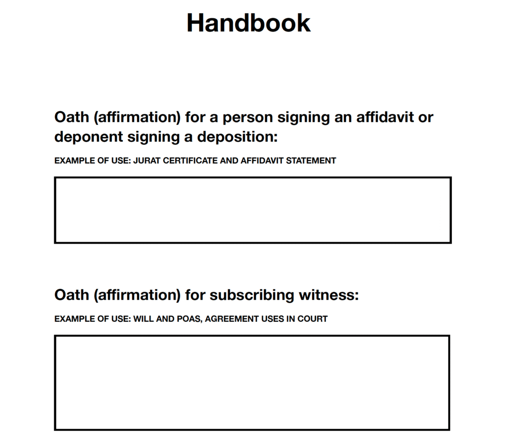Oath Handbook